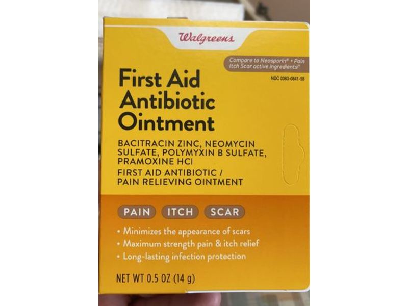 Walgreens First Aid Antibiotic Ointment, 0.5 oz/14 g