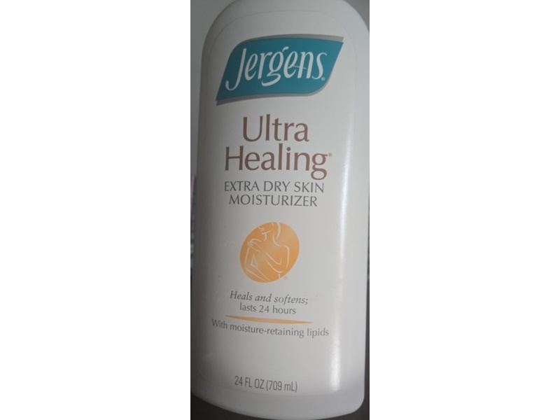 Jergens Ultra Healing Moisturizer, Moisture-Retaining Lipids, 24 fl oz/709 mL