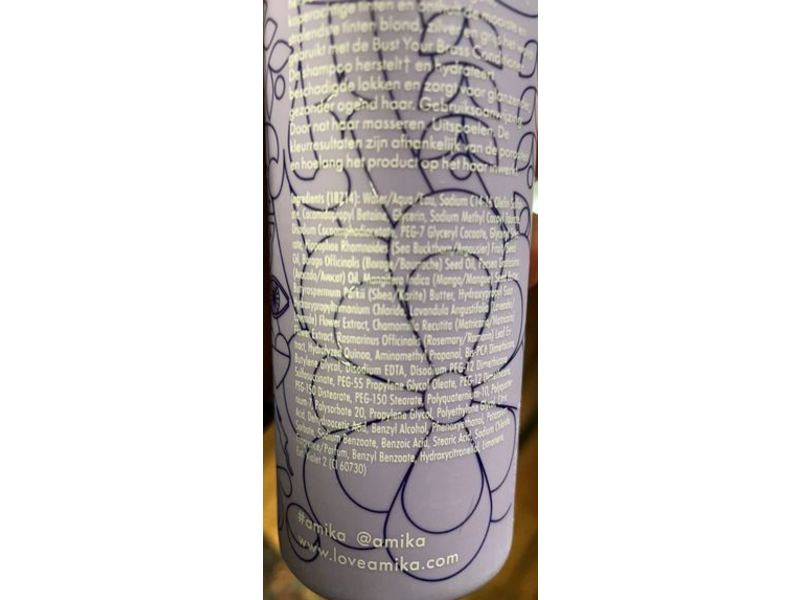 Amika Bust Your Brass Cool Blonde Shampoo, 9.2 fl oz/275 mL