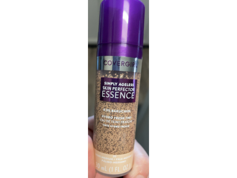 Covergirl Simply Ageless Skin Perfector Essence Hydro Fresh Tint, 30 Light - Medium, 1 fl oz/30 mL