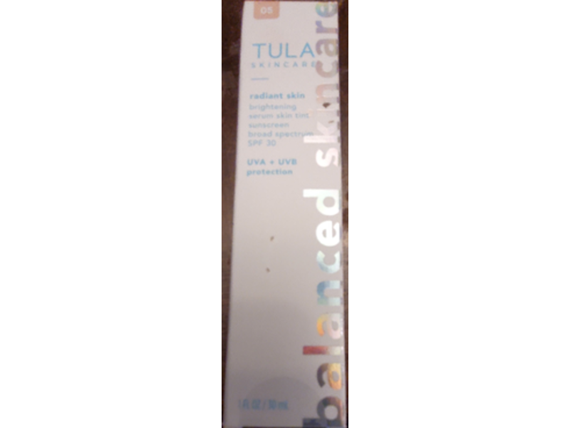 Tula Skin Care Radiant Skin Brightening Serum Skin Tint, SPF 30, 05 light neutral, 1.0 fl oz/30 mL