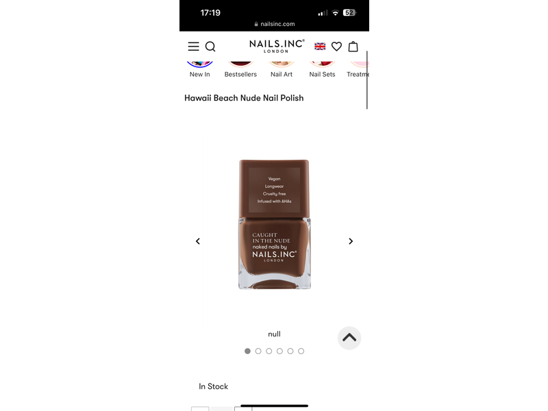 Nails.Inc Caught In The Nude Naked Nail Polish, Hawaii Beach, 14 mL