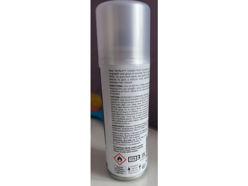 Root Perfect Instant Root Concealer Spray, Dark Brown, 4.2 fl oz/125 mL