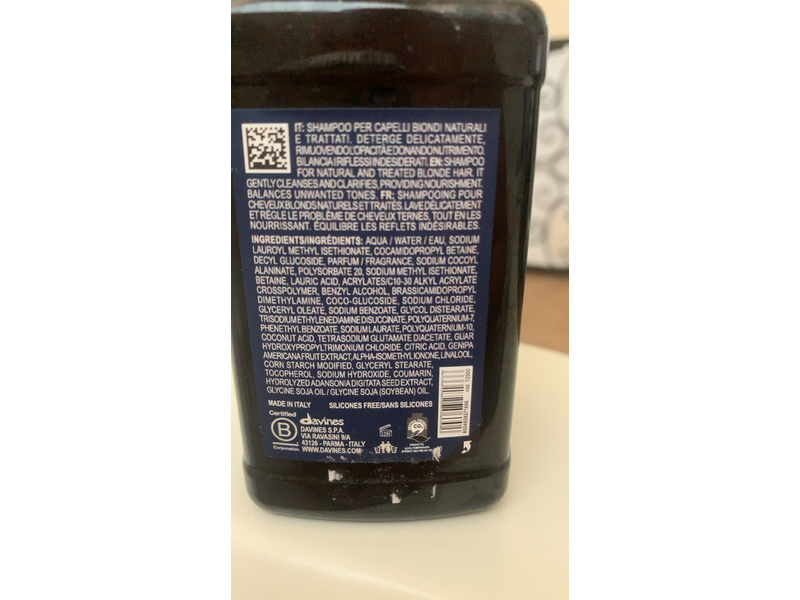 Davines Heart Of Glass Silkening Shampoo, 8.45 fl oz/250 mL