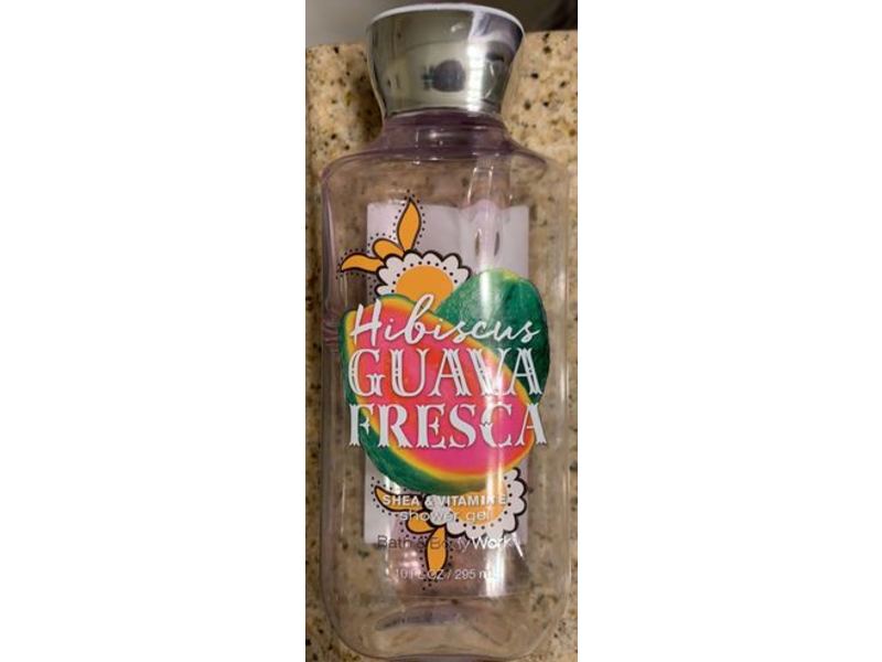 Bath & Body Works Shower Gel, Hibiscus Guava Fresca, Shea & Vitamin E, 10 fl oz/295 mL
