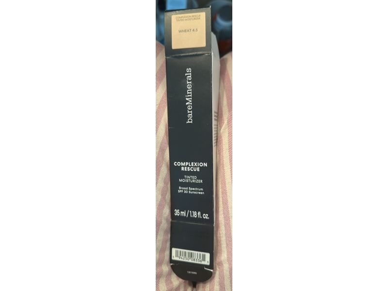 Bare Minerals Tinted Moisturizer Sunscreen, SPF 30, Wheat 4.5, 1.18 fl oz/35 mL