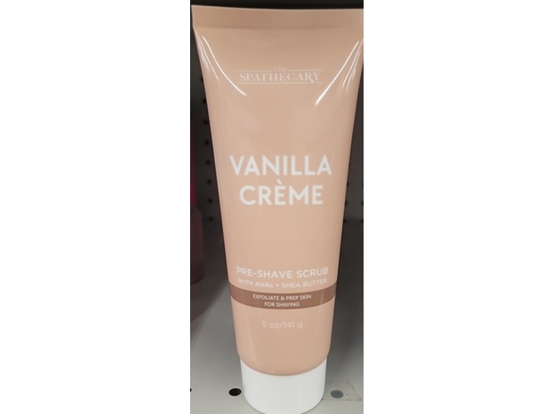 The Spathecary Pre-Shave Scrub, Vanilla Creme, 5 oz/141 g