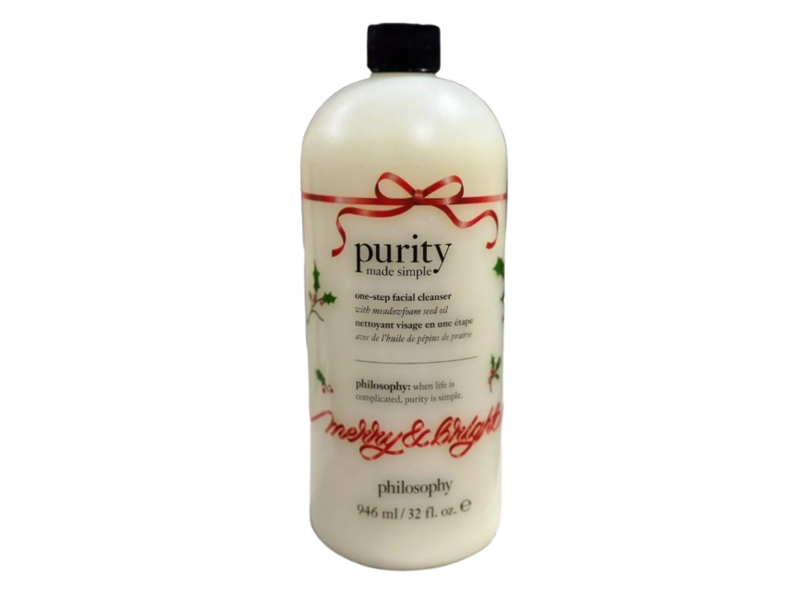 Philosophy Purity Made Simple One-Step Facial Cleanser, Merry & Bright, 32 fl oz/946 mL