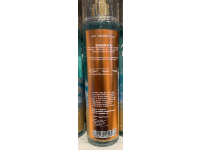 Bath & Body Works Fine Fragrance Mist, At The Beach, 8 fl oz