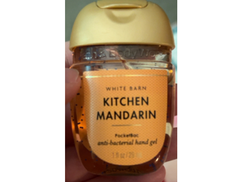 White Barn Anti-Bacterial Hand Gel, Kitchen Mandarin, 1 fl oz/29 mL