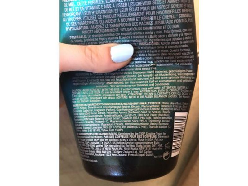 Tigi Catwalk Nourishing Shampoo, Oatmeal & Honey, 25.36 fl oz/750 mL