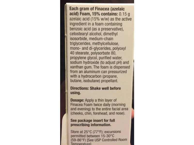Finacea (azelaic acid) Foam, 15%, 15 g, Leo Pharma (RX)