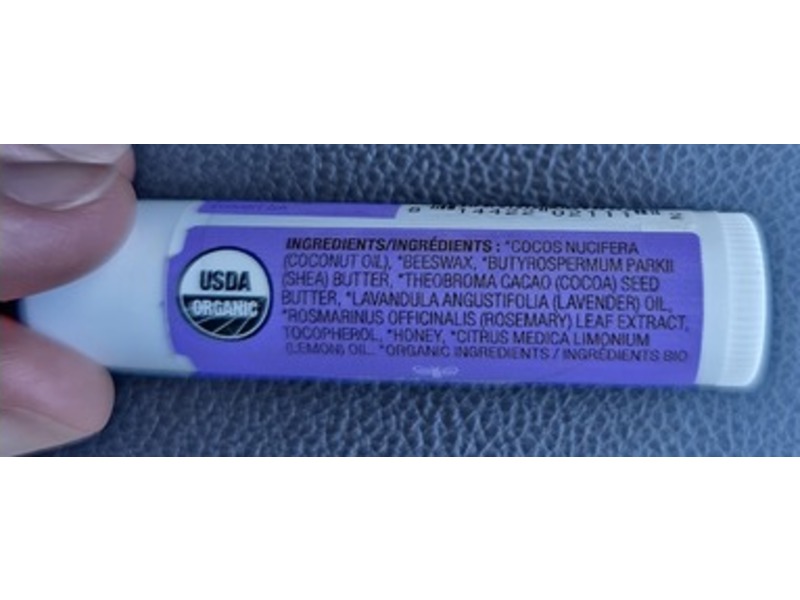 Wedderspoon Manuka Honey Organic Lipcare, Lavender Lemon, 0.15 oz/4.5 g, Pack Of 20