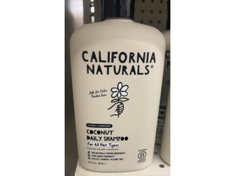 California Naturals Coconut Daily Shampoo, Coconut & Sandal Wood, 16.5 fl oz/487 mL