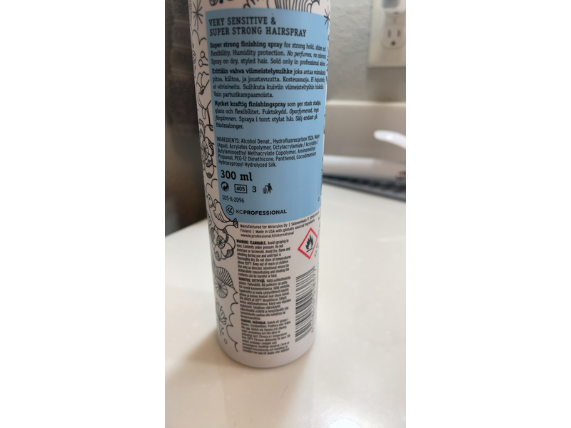 No nothing Very Sensitive & Super Strong Hairspray - 10.15 oz