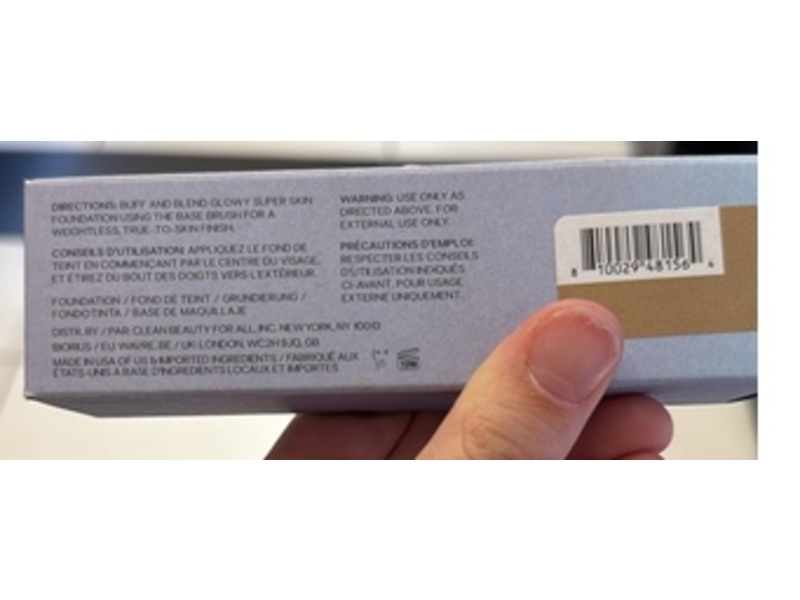 Saie Glowy Super Skin Lightweight Luminous Foundation, 19 Tan With Golden Undertones, 1 fl oz/30 mL