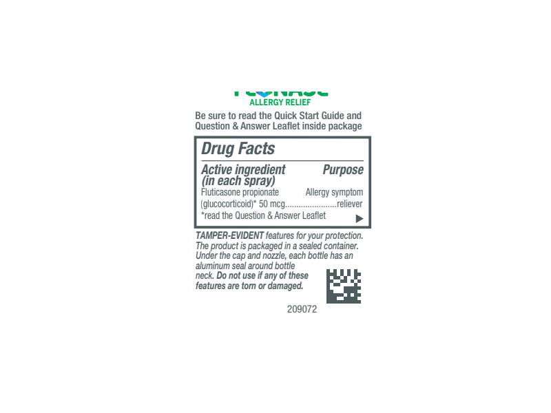 Flonase Allergy Relief Fluticasone Propionate Nasal Spray, 0.62 fl oz/18.2 mL, 3 Count
