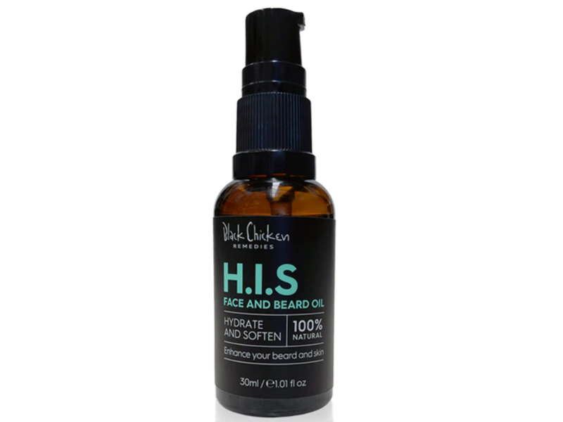 Black Chicken Remedies H.I.S Face & Beard Oil, 1.01 fl oz/30 mL