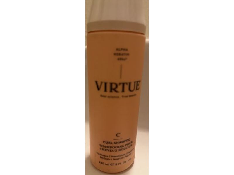 Virtue Curl Shampoo, Hydrates, Nourishes & Repairs, 8 fl oz/240 mL