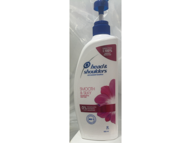 Head & Shoulders Smooth & Silky Anti Dandruff Shampoo, 850 mL