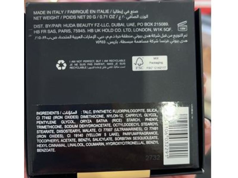 Huda Beauty Easy Bake Loose Baking & Setting Powder, Blondie, 0.71 oz/20 g