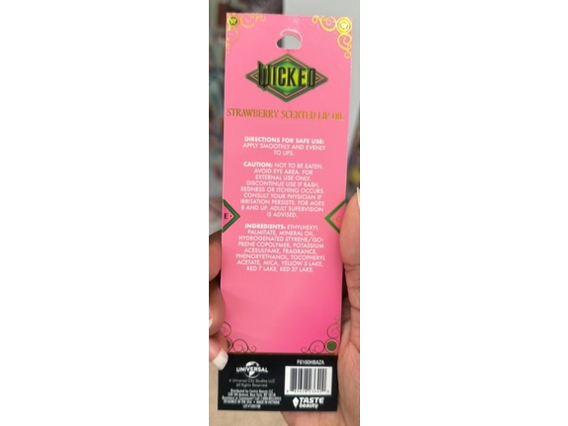 Taste Beauty Wicked Lip Oil, Strawberry, 0.07 fl oz/2.2 mL