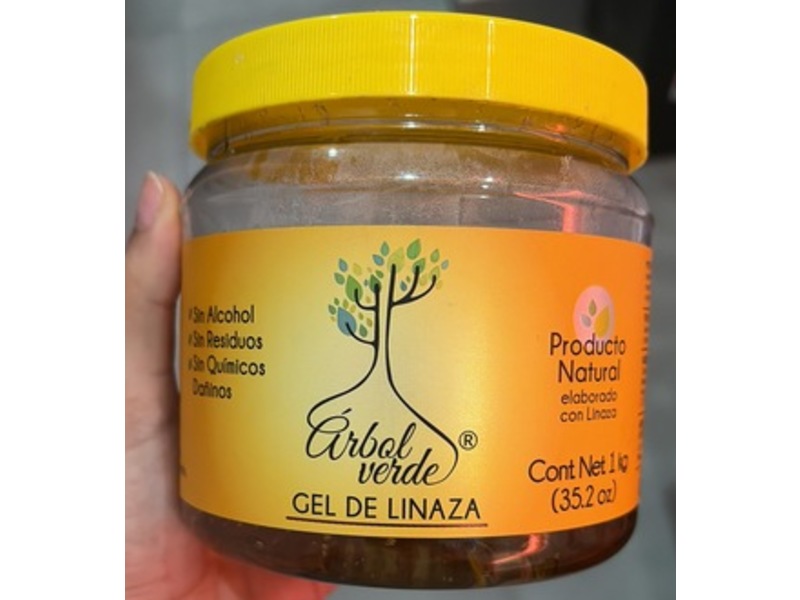 Arbol Verde Flaxseed Hair Gel, 35.2 oz/1 kg