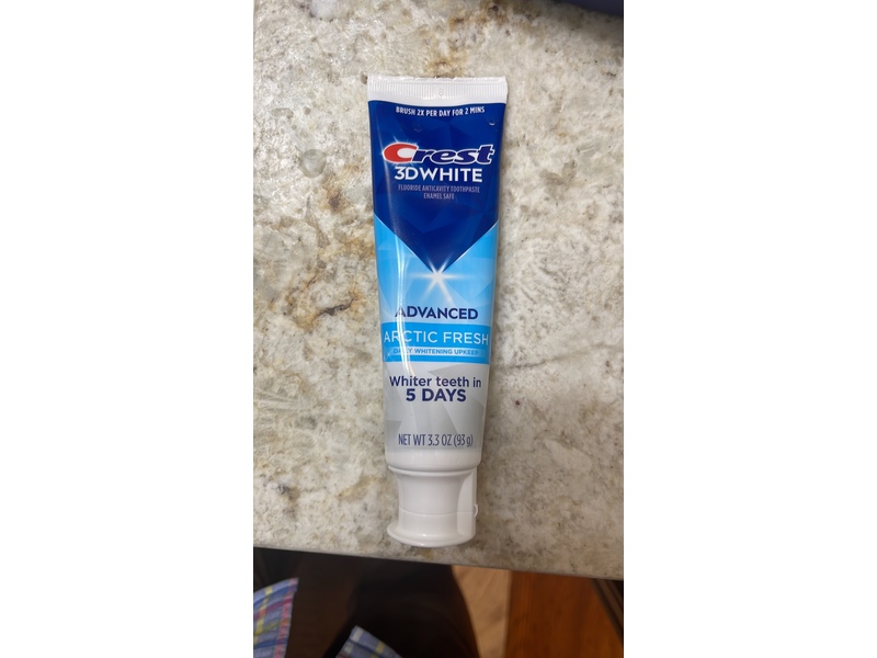 Crest 3D White Advanced Toothpaste, Arctic Fresh, 3.3 oz/93 g, Pack Of 3