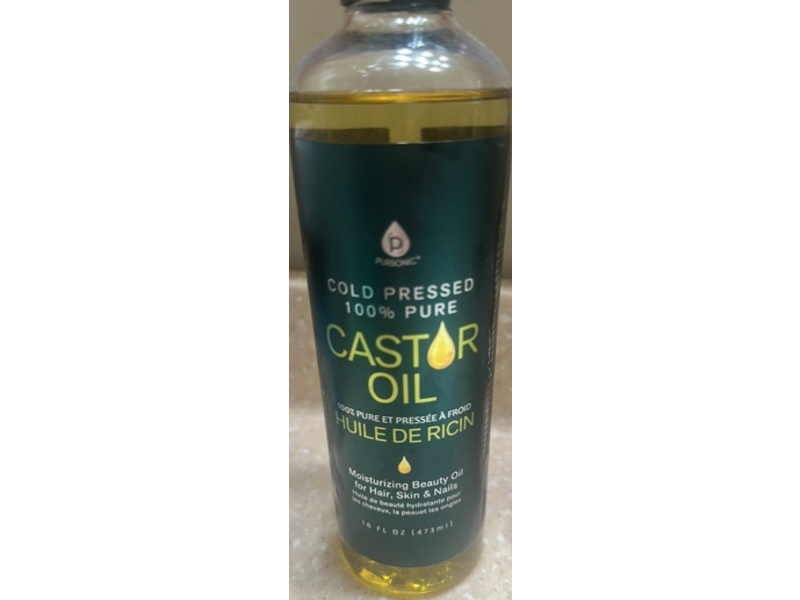 Pursonic Cold Pressed Castor Oil, 16 fl oz/473 mL