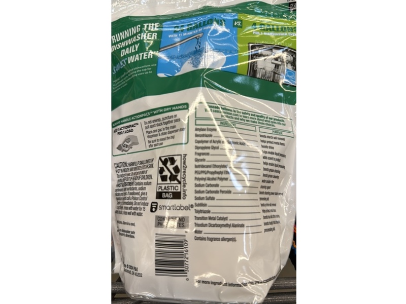 Cascade Free & Clear Dishwasher Pods, Lemon Essence, 19 Count