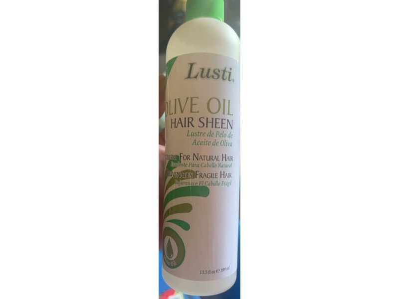 Lusti Olive Oil Hair Sheen, 13.5 fl oz/399 mL