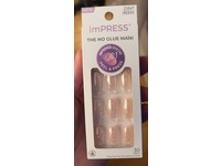 ImPress No Glue Mani Press On Nails, Fallin, Pink, Short Size, Oval Shape, 30 Count - thumbnail 2