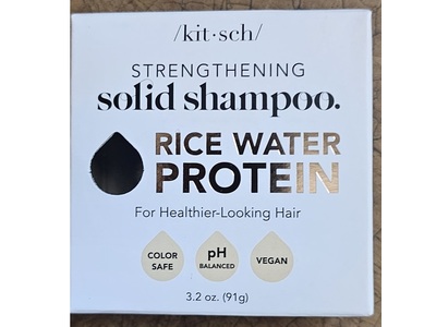 Kitsch Solid Shampoo, Rice Water Protein, 3.2 fl oz/91 g
