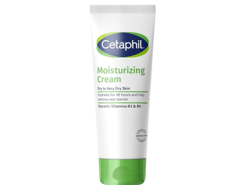 Cetaphil Moisturizing Cream, Glycerin, Vitamin B3 & B5, 1.7 oz/50 g, Pack Of 12