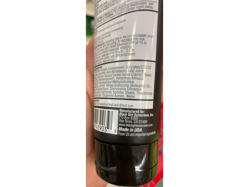 Black Girl Moisturizing Sunscreen Lotion, SPF 30, 3 fl oz/89 mL