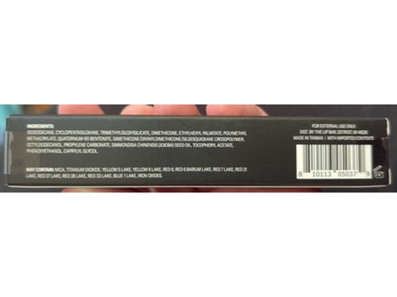 The Lip Bar Non Stop Liquid Matte Lipstick, Back to Black, 0.23 fl oz/7 mL