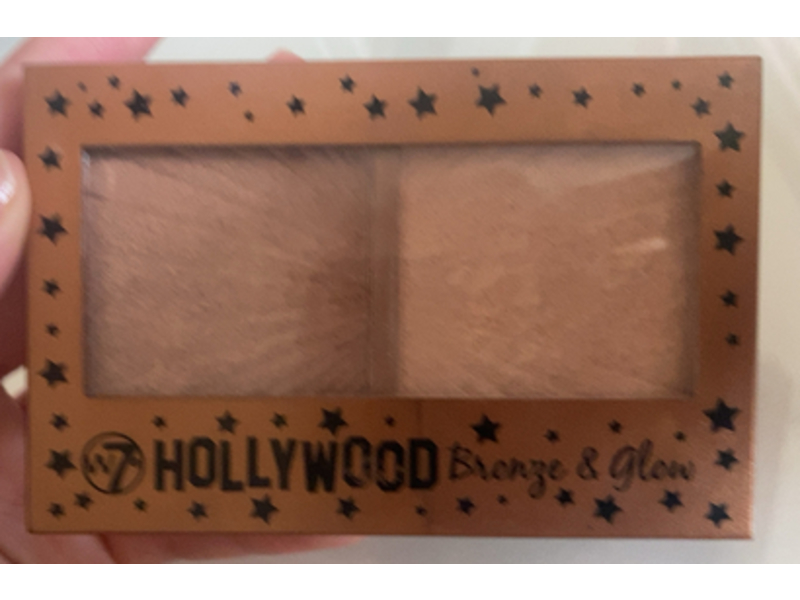 W7 Hollywood Bronze & Glow Pressed Powder Duo, 0.45 oz/13 g