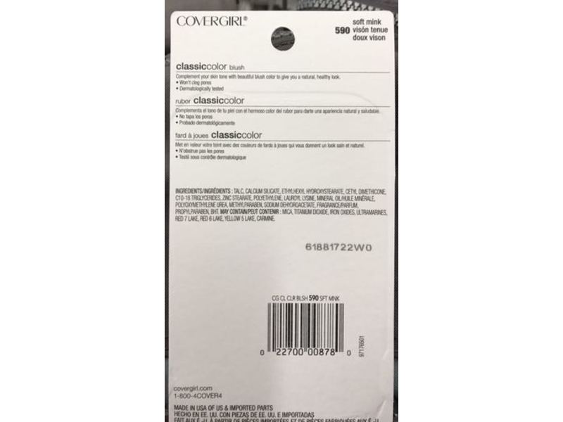 CoverGirl Blush Classic, Soft Mink, 0.27 oz