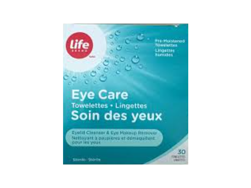 Life Brand Eye Care Towelettes, 30 Count