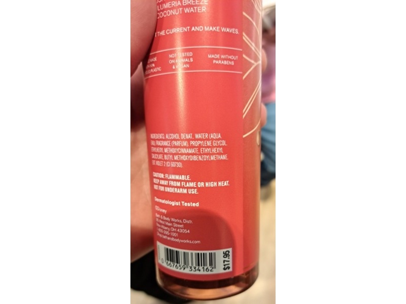 Bath & Body Works Moana Disney Princess Fine Fragrance Mist, 8 fl oz/236 mL