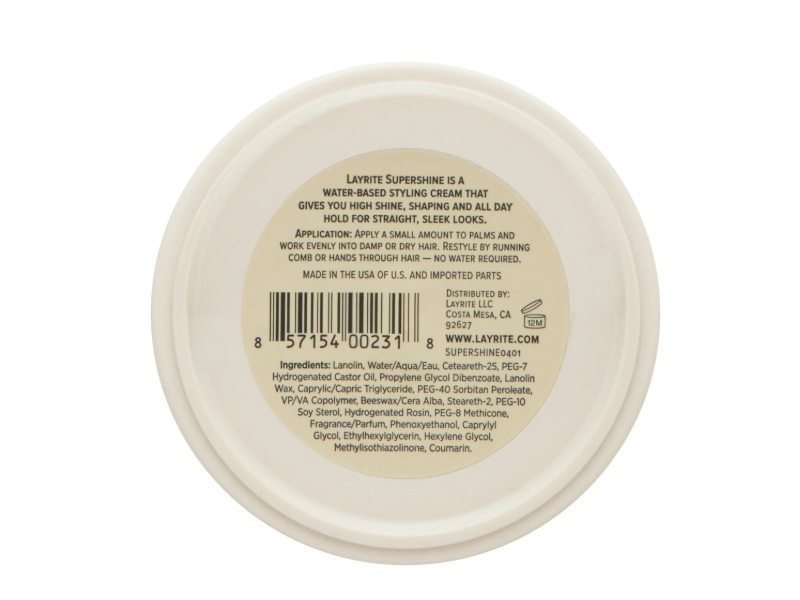 Layrite Supershine Cream, 4.25 oz/120 g