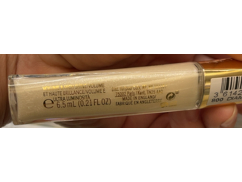 Rimmel London Volume & High Shine Oh My Gloss Plump, 800 Diamond Pop, 0.21 fl oz/6.5 mL