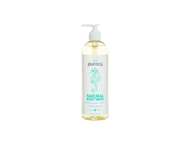 Puracy Natural Body Wash, Citrus & Sea Salt, 16 fl oz/473 mL