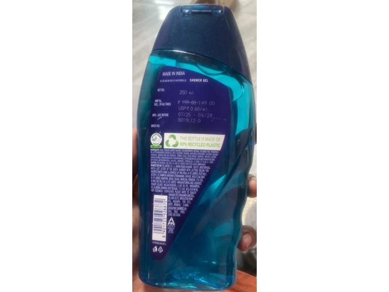 Fiama Men Shower Gel, Refreshing Pulse, 250 mL