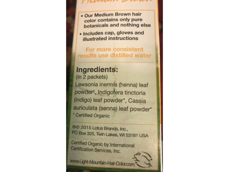 Light Mountain Natural Color the Gray Hair Color & Conditioner, Medium Brown 7 oz (198 g)