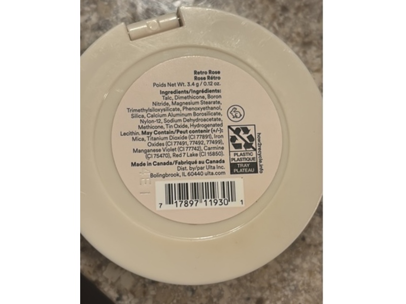 Ulta Beauty Collection Flushed Blush, Retro Rose, 0.12 oz/3.4 g