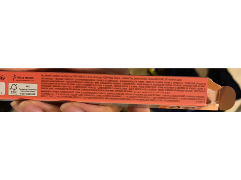 Benefit Goof Proof Brow Pencil, 6 Cool Soft Black, 0.01 oz/0.34 g