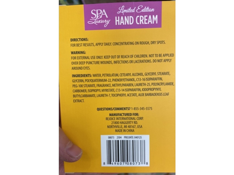 SPA Luxury Brazilian Sol + Brazilian Orchid Hand Cream Set, Pistachio & Caramel + Orchid & Sandalwood Scents, 1.4 fl oz/40 mL