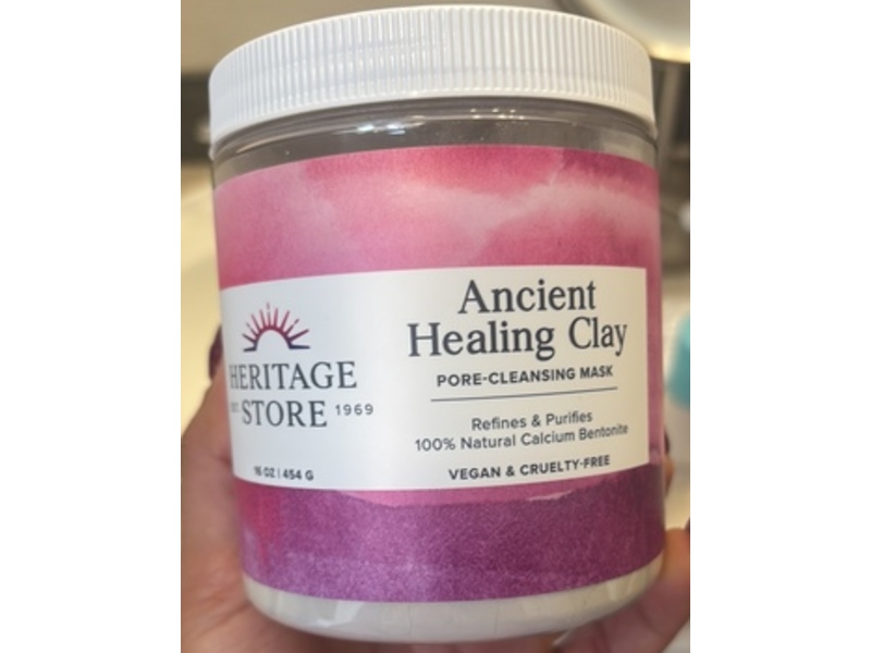 Heritage Store Ancient Healing Clay Pore-Cleansing Mask, 16 oz/454 g