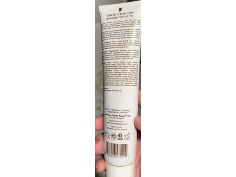 Innersense Organic Beauty Detox Hair Mask, 4 fl oz/118 mL